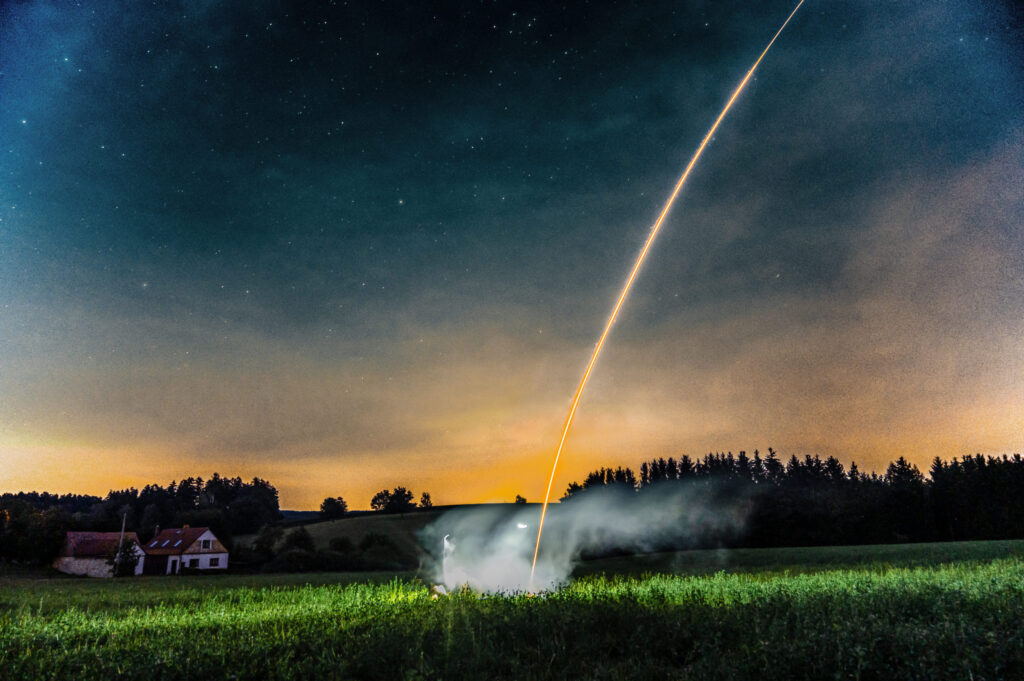 Start modelové rakety